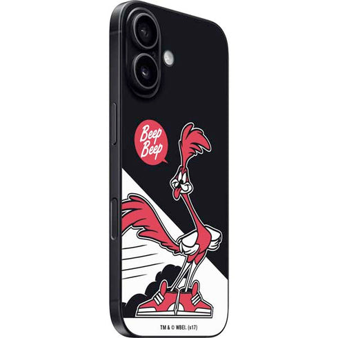 Looney Tunes Retro Road Runner iPhone 16 Plus Skin
